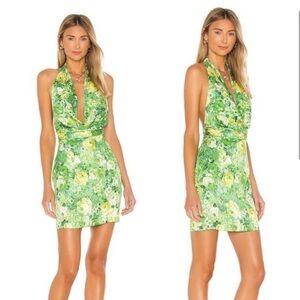 Ronny Kobo Marisa Dress in Lime Multi